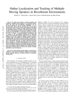 Online Localization and Tracking of Multiple Moving Speakers in
  Reverberant Environments