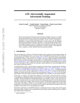 A3T: Adversarially Augmented Adversarial Training