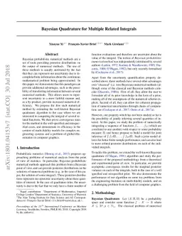 Bayesian Quadrature for Multiple Related Integrals