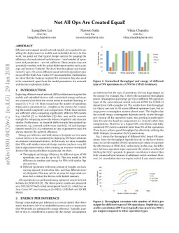 Not All Ops Are Created Equal!
