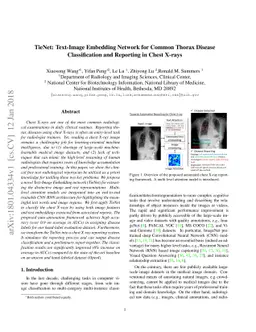 TieNet: Text-Image Embedding Network for Common Thorax Disease
  Classification and Reporting in Chest X-rays