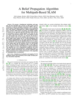 A Belief Propagation Algorithm for Multipath-Based SLAM