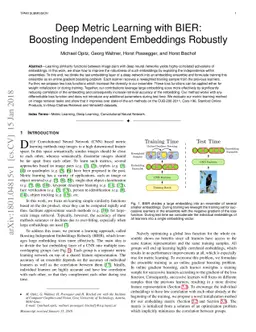 Deep Metric Learning with BIER: Boosting Independent Embeddings Robustly