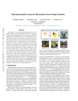 Inferring Semantic Layout for Hierarchical Text-to-Image Synthesis