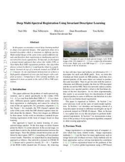 Deep Multi-Spectral Registration Using Invariant Descriptor Learning
