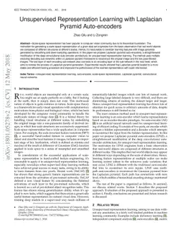 Unsupervised Representation Learning with Laplacian Pyramid
  Auto-encoders