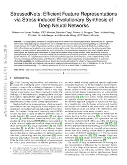 StressedNets: Efficient Feature Representations via Stress-induced
  Evolutionary Synthesis of Deep Neural Networks