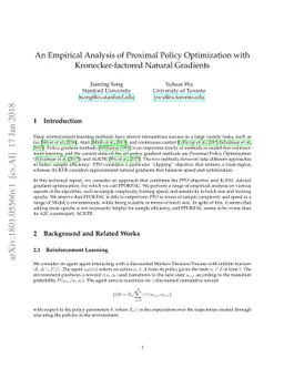 An Empirical Analysis of Proximal Policy Optimization with
  Kronecker-factored Natural Gradients