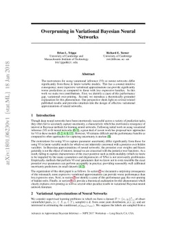 Overpruning in Variational Bayesian Neural Networks
