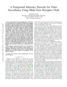 A Foreground Inference Network for Video Surveillance Using Multi-View
  Receptive Field
