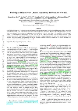 Building an Ellipsis-aware Chinese Dependency Treebank for Web Text