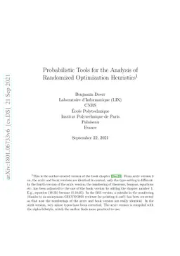 Probabilistic Tools for the Analysis of Randomized Optimization
  Heuristics