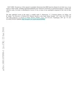 An Overview of Wireless IoT Protocol Security in the Smart Home Domain