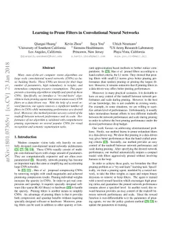 Learning to Prune Filters in Convolutional Neural Networks