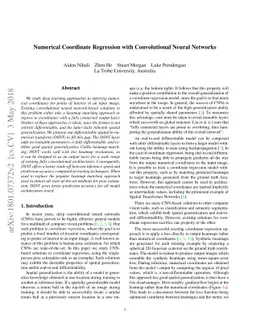 Numerical Coordinate Regression with Convolutional Neural Networks