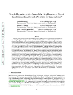 Simple Hyper-heuristics Control the Neighbourhood Size of Randomised
  Local Search Optimally for LeadingOnes