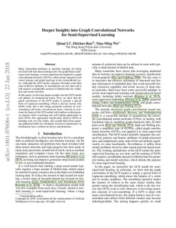 Deeper Insights into Graph Convolutional Networks for Semi-Supervised
  Learning