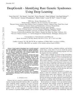 DeepGestalt - Identifying Rare Genetic Syndromes Using Deep Learning