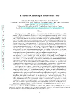 Byzantine Gathering in Polynomial Time