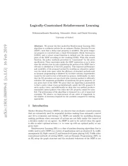 Logically-Constrained Reinforcement Learning