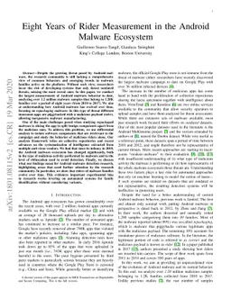 Eight Years of Rider Measurement in the Android Malware Ecosystem:
  Evolution and Lessons Learned