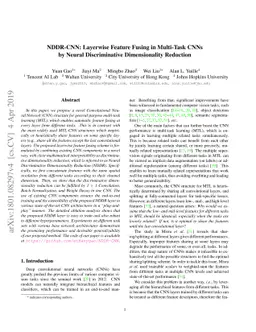 NDDR-CNN: Layerwise Feature Fusing in Multi-Task CNNs by Neural
  Discriminative Dimensionality Reduction