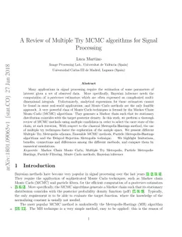 A Review of Multiple Try MCMC algorithms for Signal Processing