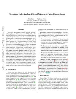 Towards an Understanding of Neural Networks in Natural-Image Spaces