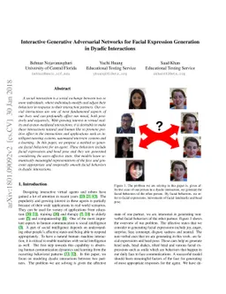 Interactive Generative Adversarial Networks for Facial Expression
  Generation in Dyadic Interactions