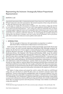 Representing the Insincere: Strategically Robust Proportional
  Representation