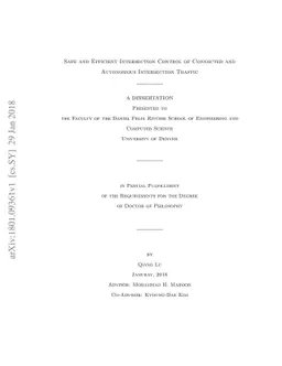 Safe and Efficient Intersection Control of Connected and Autonomous
  Intersection Traffic