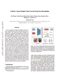 CosFace: Large Margin Cosine Loss for Deep Face Recognition