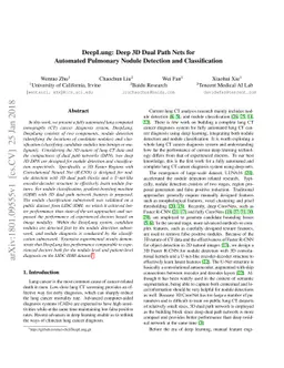 DeepLung: Deep 3D Dual Path Nets for Automated Pulmonary Nodule
  Detection and Classification