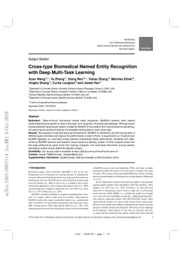 Cross-type Biomedical Named Entity Recognition with Deep Multi-Task
  Learning