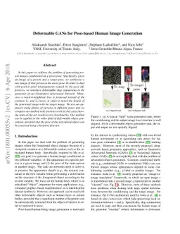 Deformable GANs for Pose-based Human Image Generation