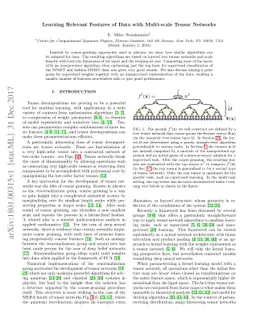 Learning Relevant Features of Data with Multi-scale Tensor Networks