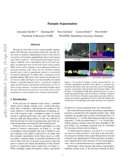 Panoptic Segmentation
