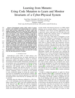 Learning from Mutants: Using Code Mutation to Learn and Monitor
  Invariants of a Cyber-Physical System