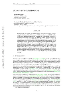 Demystifying MMD GANs