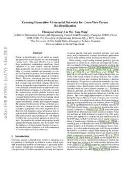 Crossing Generative Adversarial Networks for Cross-View Person
  Re-identification