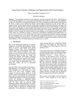 From Eliza to XiaoIce: Challenges and Opportunities with Social Chatbots