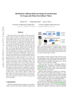ReMotENet: Efficient Relevant Motion Event Detection for Large-scale
  Home Surveillance Videos