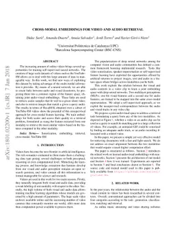 Cross-modal Embeddings for Video and Audio Retrieval