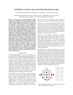 Optimizing Channel Selection for Seizure Detection