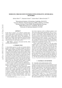 Modeling urbanization patterns with generative adversarial networks