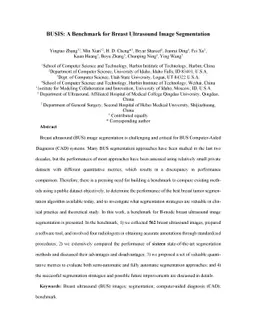 BUSIS: A Benchmark for Breast Ultrasound Image Segmentation