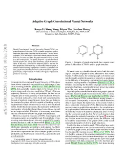 Adaptive Graph Convolutional Neural Networks