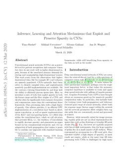 Inference, Learning and Attention Mechanisms that Exploit and Preserve
  Sparsity in Convolutional Networks