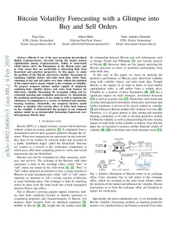 Bitcoin Volatility Forecasting with a Glimpse into Buy and Sell Orders