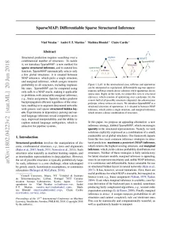 SparseMAP: Differentiable Sparse Structured Inference
